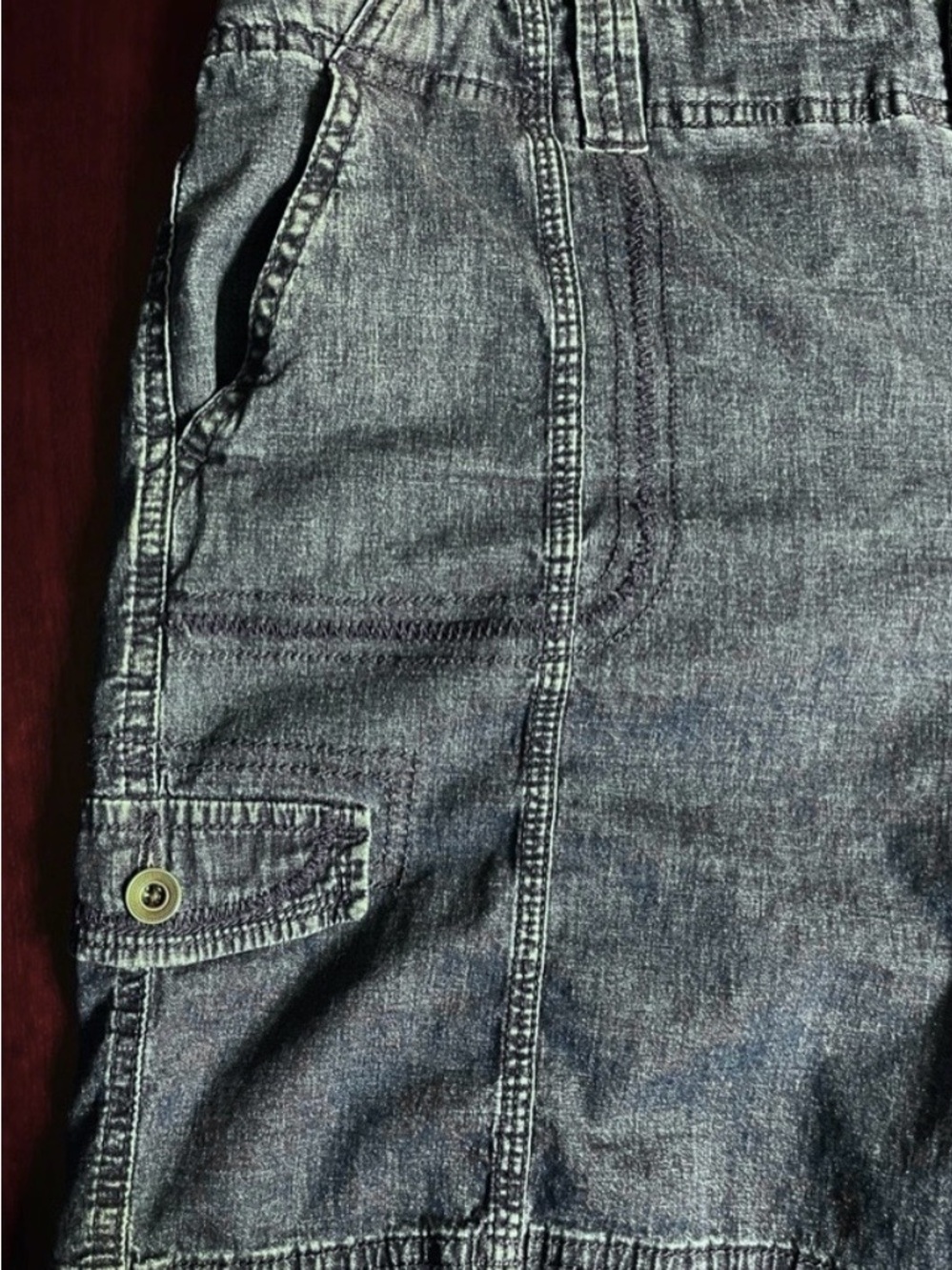 Style & Co. women’s Jean cargo shorts size 12 - Picture 5 of 6